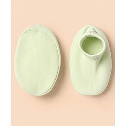 Babyhug 100% Cotton Interlock Knit Full Sleeves Fox Printed Onesies with Leggings & Cap Mittens and Booties - Light Green