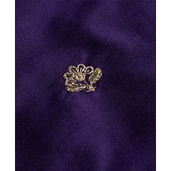 Babyhug Cotton Blend Woven Full Sleeves Kurta Dhoti Set with Floral Embroidery - Purple