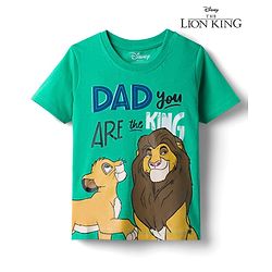 Babyhug Disney Cotton Knit T-Shirt Half Sleeve Round Neck Graphic Print Green 6-9 Months