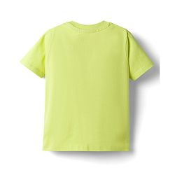 Babyhug Marvel Cotton Knit T-Shirt with Spider-Man Graphic Half Sleeves Round Neck Limegreen 6-9 Months