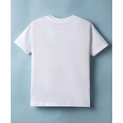 Babyhug Disney Cotton Knit Half Sleeve T-Shirts with Winnie the Pooh Graphics Pack of 2 - White & Yellow
