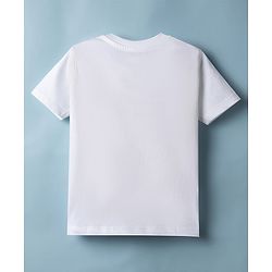 Babyhug Disney Cotton Knit Half Sleeve T-Shirts with Winnie the Pooh Graphics Pack of 2 - White & Yellow