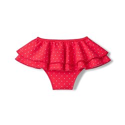 Babyhug Water Repellant Raglan Full Sleeves Two Piece Swimsuit with Stripes & Cherry Print - Red