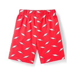 Babyhug 100% Cotton Knit Half Sleeves T-Shirt & Shorts Night Suit With Super Hero Print - White & Red