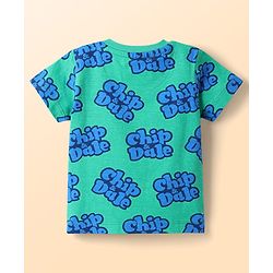 Babyhug Disney Cotton Knit T-Shirts with Chip N Dale Graphic Half Sleeves Multi Color 3-6 Months Pack of 3