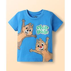 Babyhug Disney Cotton Knit T-Shirts with Chip N Dale Graphic Half Sleeves Multi Color 3-6 Months Pack of 3