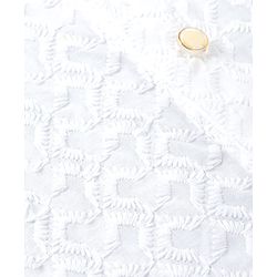 Babyhug 100% Cotton Cambric Woven Full Sleeves Hakkoba Kurta Pyjama Set - White