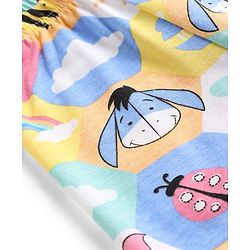 Babyhug Disney 100% Cotton Knit Full Length Leggings With Winnie The Pooh Graphic - Multicolor