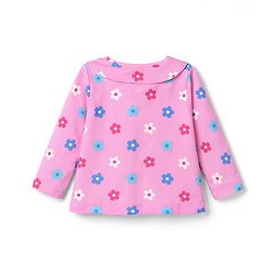 Babyhug Cotton Knit Full Sleeves Top & Pyjama Co-ord Night Suit with Floral Print - Pink