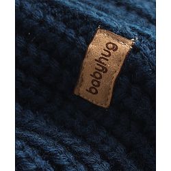Babyhug Knit Full Sleeves Colour Block Pullover - Maroon Navy & White