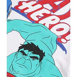 Babyhug Marvel Single Jersey Knit Half Sleeves T-Shirt & Shorts Set With Avengers Graphics - Multicolor