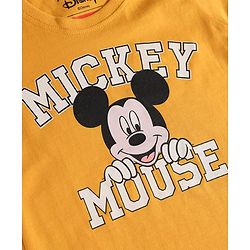 Babyhug Disney Cotton Knit T-Shirts Half Sleeve with Mickey Mouse Graphics Multi Color 3-6 Months Pack of 3