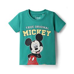 Babyhug Disney Cotton Knit T-Shirts Half Sleeve with Mickey Mouse Graphics Multi Color 3-6 Months Pack of 3