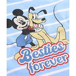 Babyhug Disney Cotton Knit T-Shirts with Mickey Mouse and Friends Graphics Half Sleeves Round Neck Multi Color 3-6 Months Pack of 3