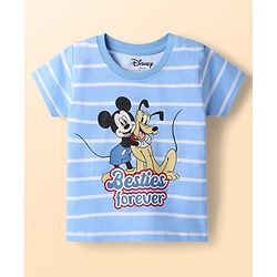 Babyhug Disney Cotton Knit T-Shirts with Mickey Mouse and Friends Graphics Half Sleeves Round Neck Multi Color 3-6 Months Pack of 3