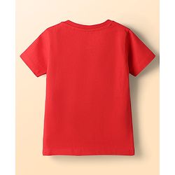 Babyhug Disney Cotton Knit T-Shirts with Mickey Mouse and Friends Graphics Half Sleeves Round Neck Multi Color 3-6 Months Pack of 3