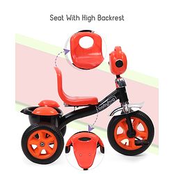 Babyhug Paramount Tricycle With Light & Music - Orange