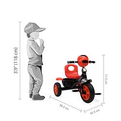 Babyhug Paramount Tricycle With Light & Music - Orange