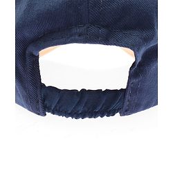 Babyhug Twill 100% Cotton Woven Baseball Cap With Text & Animal Embroidery Navy Blue - Diameter 14.5 cm