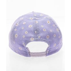 Babyhug Cotton Woven Summer Cap With Floral Print  - Diameter 13 cm
