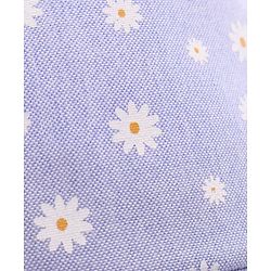 Babyhug Cotton Woven Summer Cap With Floral Print  - Diameter 13 cm