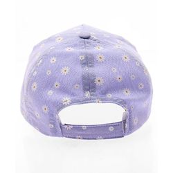 Babyhug Cotton Woven Summer Cap With Floral Print  - Diameter 13 cm