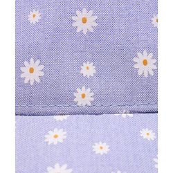Babyhug Cotton Woven Summer Cap With Floral Print  - Diameter 13 cm