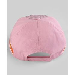 Pine Kids Woven Baseball Cap Heart Design Pink - Diameter 15.5 cm