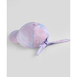 Pine Kids Woven Baseball Cap with Good Vibes Print Lilac - Diameter 15.5 cm