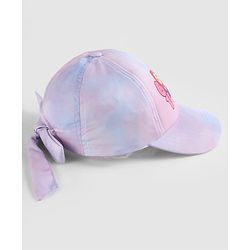 Pine Kids Woven Baseball Cap with Good Vibes Print Lilac - Diameter 15.5 cm