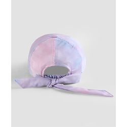 Pine Kids Woven Baseball Cap with Good Vibes Print Lilac - Diameter 15.5 cm