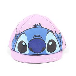 Babyhug Poly Blend Woven Summer Cap Lilo & Stitch Print Lavender -Diameter 15 cm
