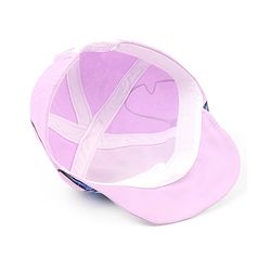 Babyhug Poly Blend Woven Summer Cap Lilo & Stitch Print Lavender -Diameter 15 cm