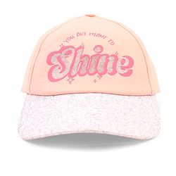 Babyhug Poly Blend Woven Summer Cap With You Are Ment to Shine Print Peach -Diameter 15.5 cm