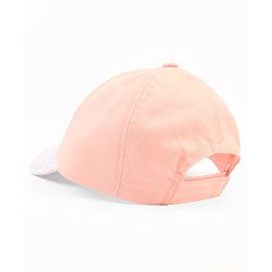 Babyhug Poly Blend Woven Summer Cap With You Are Ment to Shine Print Peach -Diameter 15.5 cm