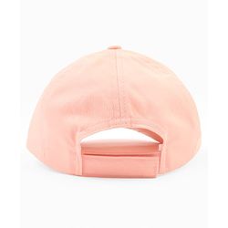 Babyhug Poly Blend Woven Summer Cap With You Are Ment to Shine Print Peach -Diameter 15.5 cm