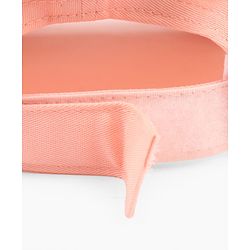 Babyhug Poly Blend Woven Summer Cap With You Are Ment to Shine Print Peach -Diameter 15.5 cm