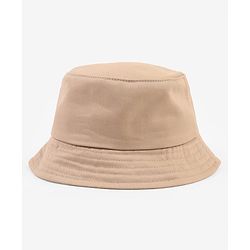 Babyhug  Poly Blend Woven Bucket Hat With Summers Vibe Print Beige - Diameter 15.5 cm