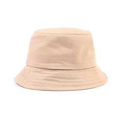 Babyhug  Poly Blend Woven Bucket Hat With Summers Vibe Print Beige - Diameter 15.5 cm