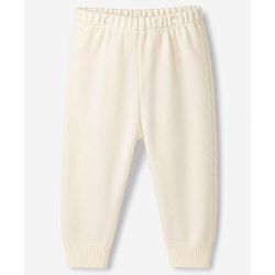 Babyhug Knit Full Sleeves Polo Collar Neck Solid Colour Cable Knit Designed Sweater Set - White