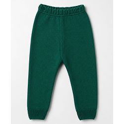 Babyhug Knit Full Sleeves Striped Sweater Set - Green