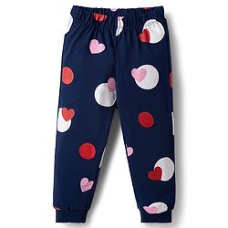 Babyhug Disney Single Jersey Knit Full Sleeves Pyjama Night Suit with Minnie Mouse Graphics - Multicolour
