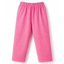 Babyhug 100% Cotton Knit Full Sleeves Co-Ord T-Shirt & Pyjama Night Suit With Love Print Pack of 2 - Multicolor