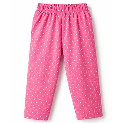 Babyhug 100% Cotton Knit Full Sleeves Co-Ord T-Shirt & Pyjama Night Suit With Love Print Pack of 2 - Multicolor