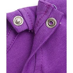 Babyhug 100% Cotton Knit Full Sleeves Bear Printed T-Shirt & Pajama Night Suit -Purple