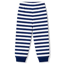 Babyhug Cotton Knit Half Sleeves T-Shirt & Striped Pyjama Night Suit With Bear Print - Navy Blue