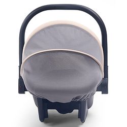 Babyhug Cloud Cradle 3-in-1 Baby Carry Cot  White Grey| Rocker & Baby Seat| Safety Harness| Adjustable Canopy| Lightweight Portable Design| Removable & Washable Cover| 015 Months