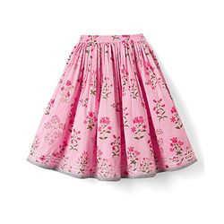 Babyhug 100% Cotton Cambric Woven Half Frill Sleeves Floral Printed & Sequinned Choli Lahenga & Dupatta Set - PInk