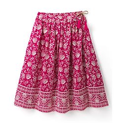 Babyhug Net Woven Sleeveless  Lehenga Choli Set With Dupatta & Floral Embroidery - Fuschia