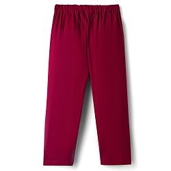 Babyhug Woven Full Sleeves Solid Colour Kurta Pajama Set with Floral Printed Nehru Jacket - Maroon